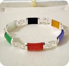 Bracelet en jade et argent 925