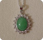 pendentif en jade et argent 925