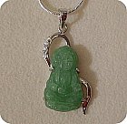 pendentif en jade et argent 925